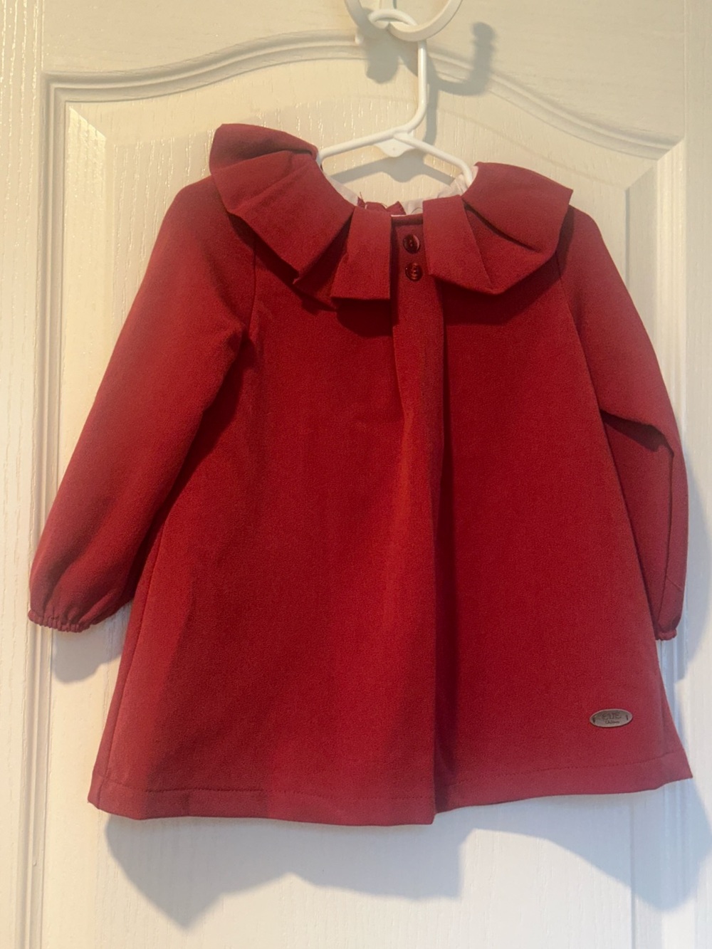 EVE Children Burgundy Long Sleeve Dress & Bloomers Set | 24M